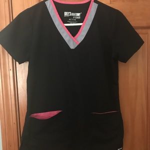Black Grey’s Anatomy Scrub Top